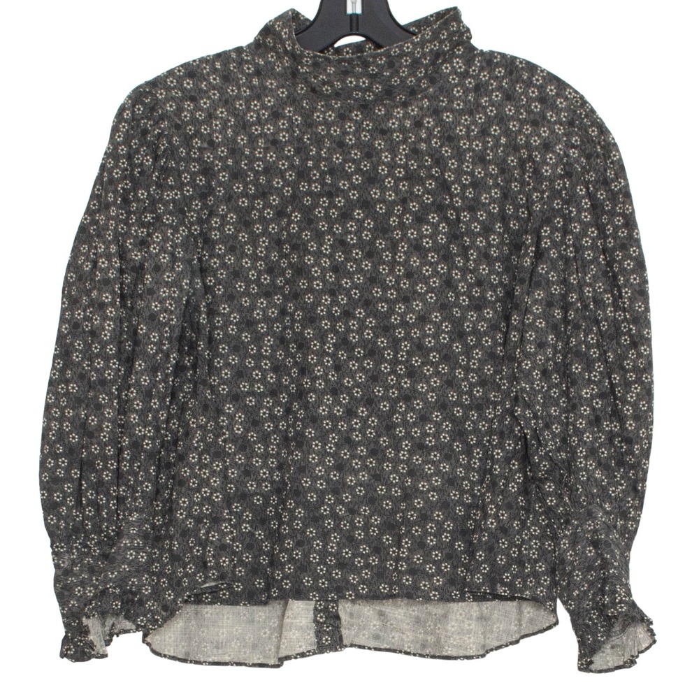 LoveShackFancy Top Cottage Academia Romantic Prairie Button Back Floral Medium